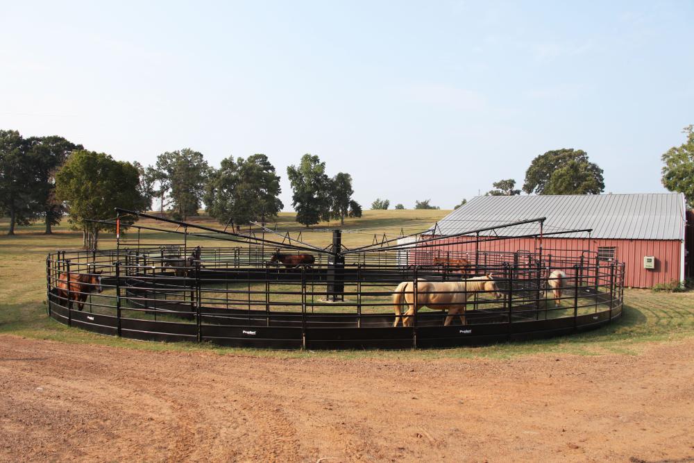 Priefert Panel Walker 70' 6 Horse Solid Bottom Touchscreen