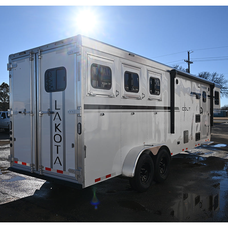 2025 Lakota Colt 3 Horse 9' LQ x 6'9" Wide Horse Trailer
