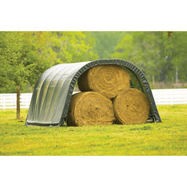 ShelterLogic 12x20x8 Round Style Run-In Shelter in Green