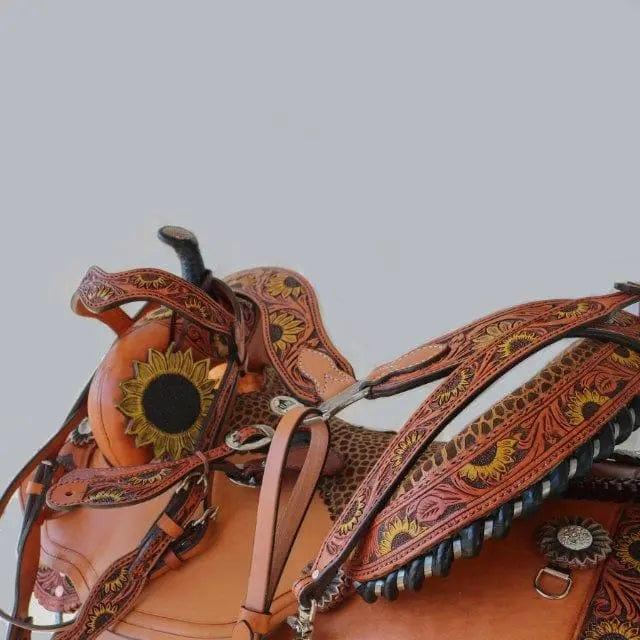 Alamo 14.5" Sunflower Border Barrel Saddle