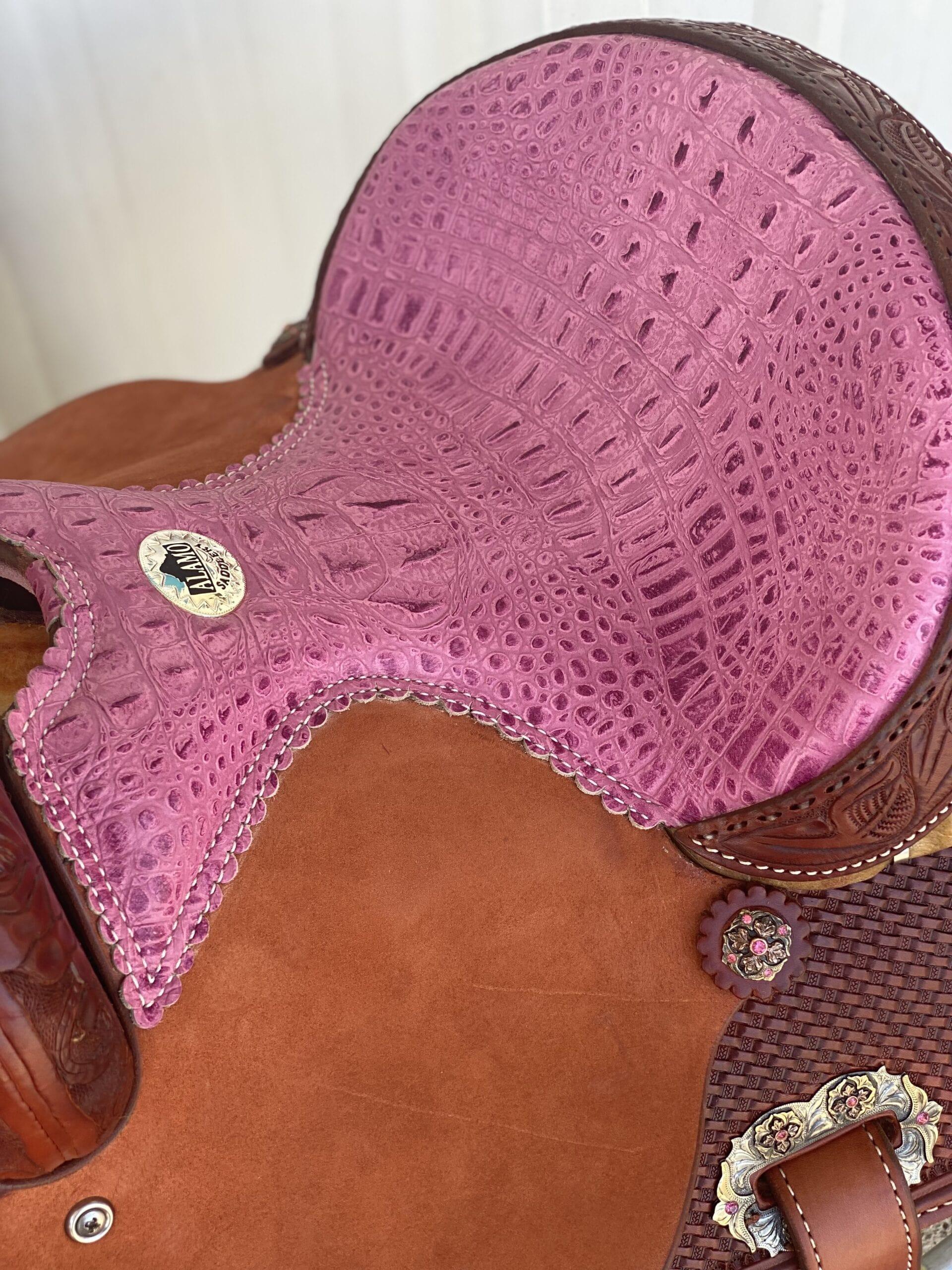 Alamo Saddlery 13" Rose Youth Barrel Saddle