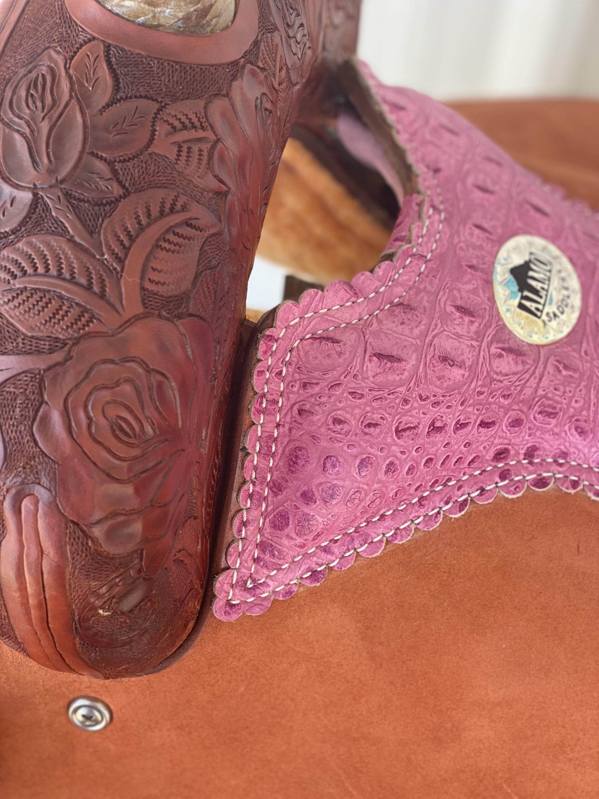 Alamo Saddlery 13" Rose Youth Barrel Saddle
