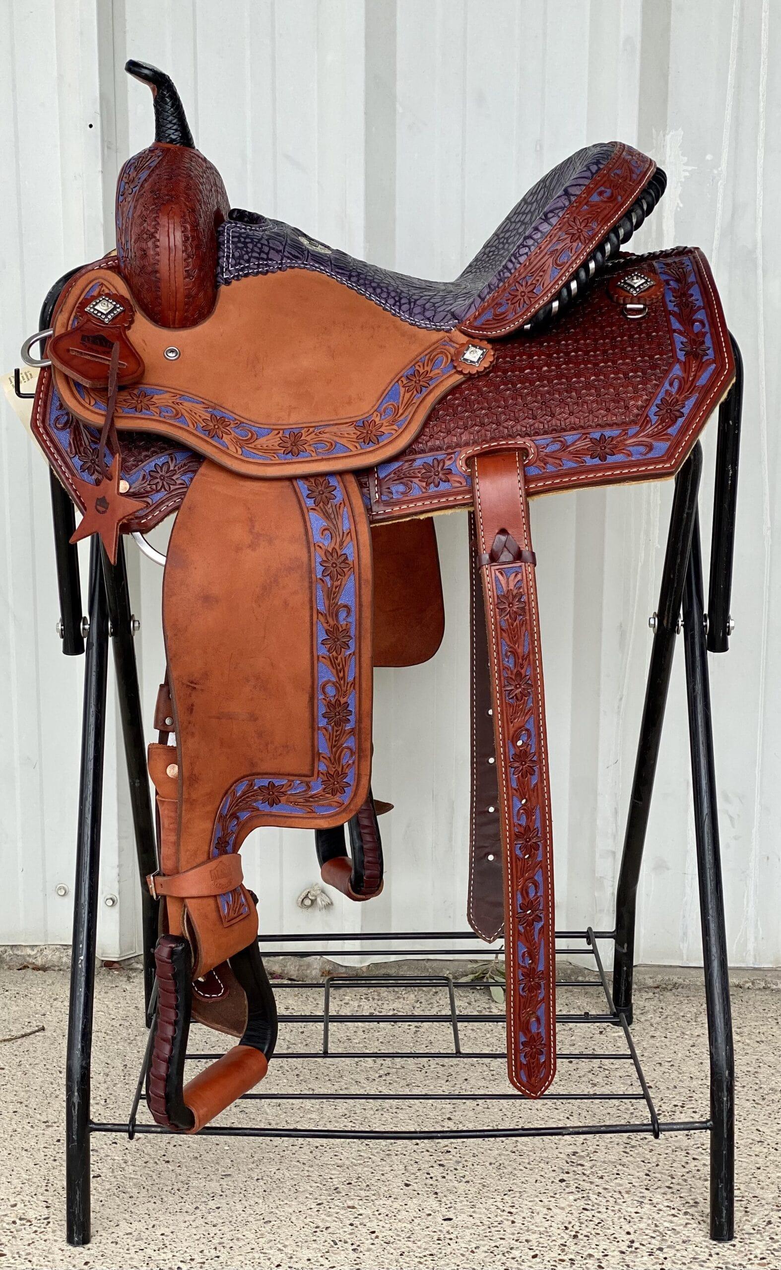 Alamo Saddlery 14.5" Lily Barrel Horse Saddle