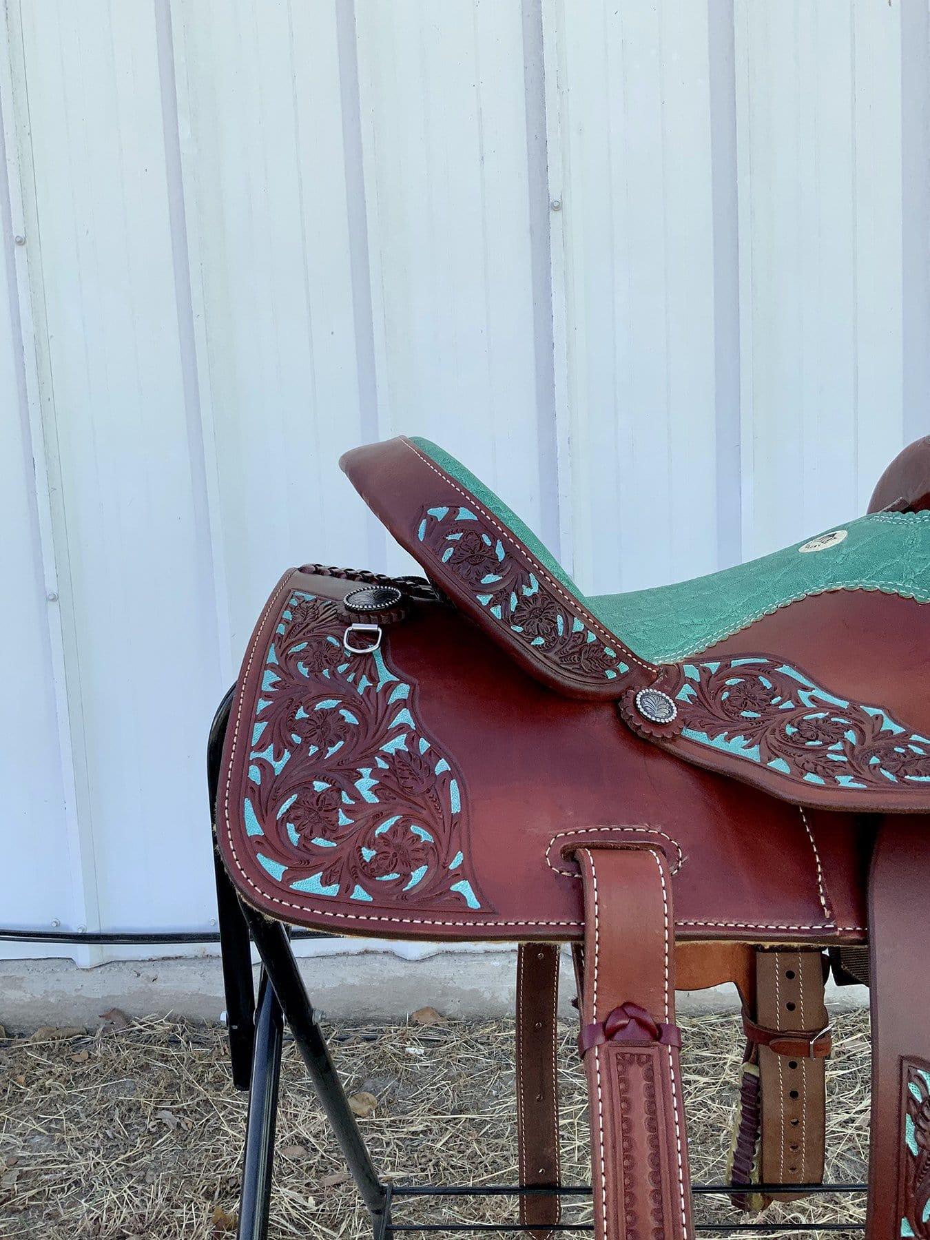 Alamo Saddlery 15" FT Barrel Horse Saddle