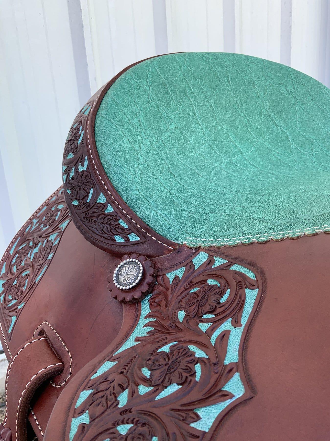 Alamo Saddlery 15" FT Barrel Horse Saddle