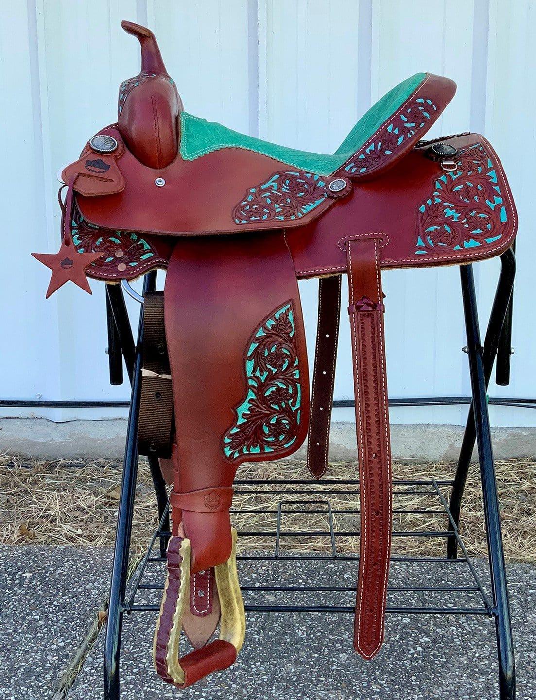 Alamo Saddlery 15" FT Barrel Horse Saddle