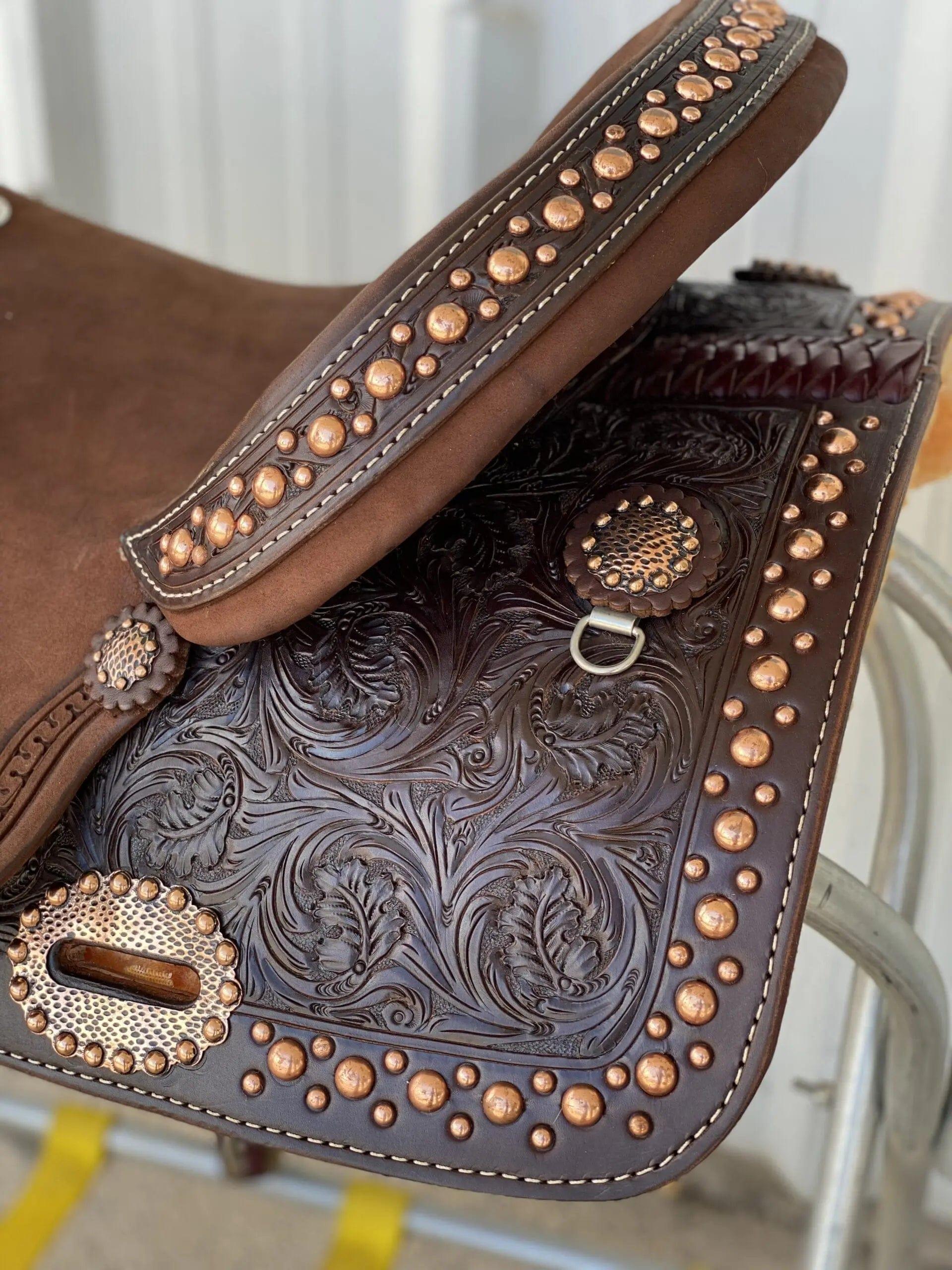 Alamo Saddlery 15" SD4 Mini Oak Barrel Saddle