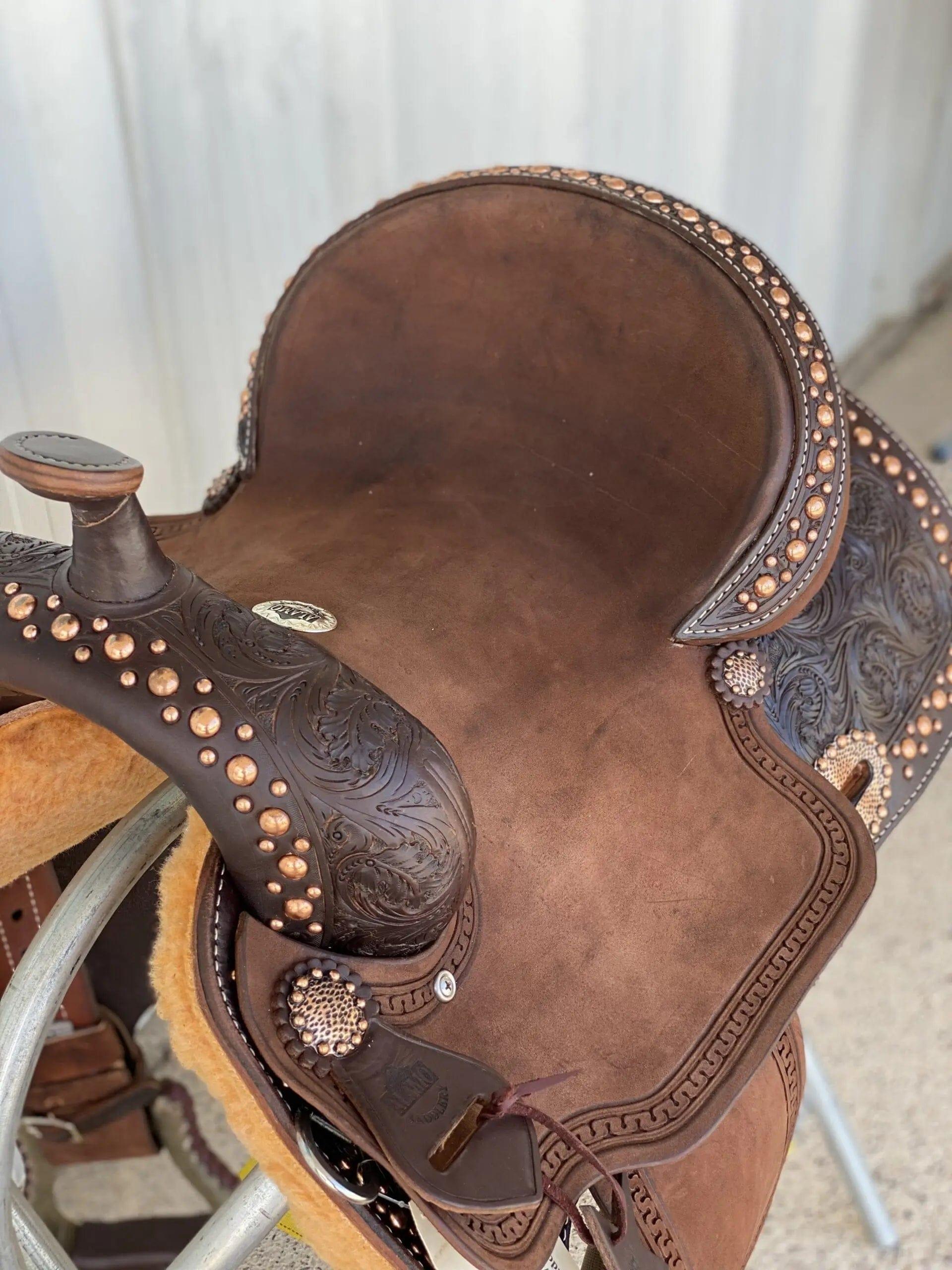 Alamo Saddlery 15" SD4 Mini Oak Barrel Saddle