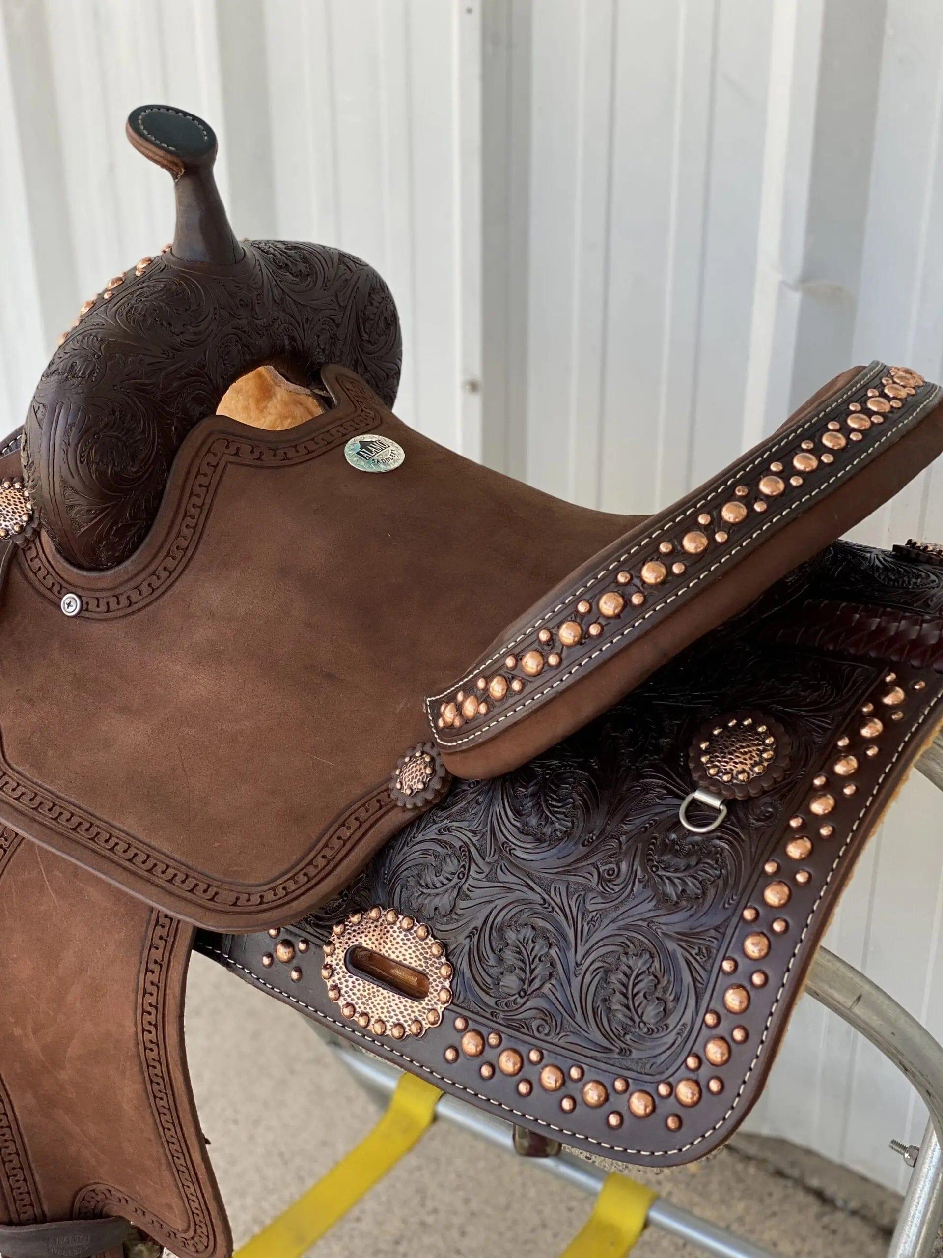 Alamo Saddlery 15" SD4 Mini Oak Barrel Saddle