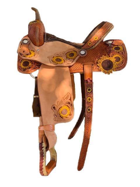 Alamo Saddlery 15" Sunflower Barrel Horse Saddle